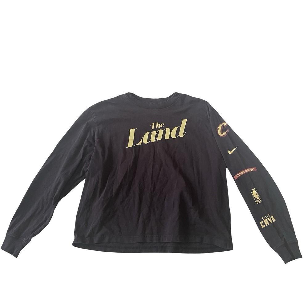 Nike Women's Size M Cavaliers‎ The Land The Nike Tee Long Sleeve Loose Fit Crop